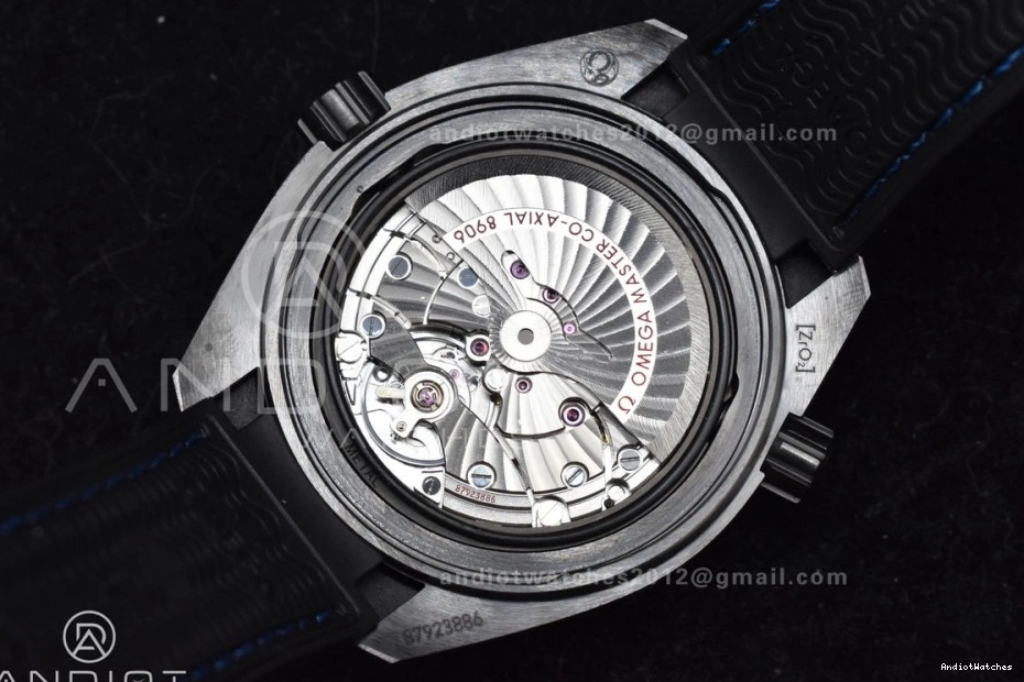 Planet on 1:1 HighQuality Black 45.5mm 1023 A8906 Black Deep Ocean Clone Strap Super Blue Ceramic Edition VSF Best Real Nylon 0704